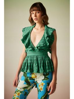 Verb - Green Melanie Top