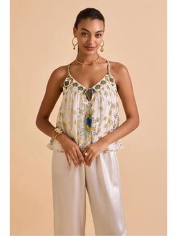 Verb - Ivory Zita Beaded Top