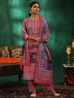 Libas - Multi Linen Printed Kurta Sets for Women