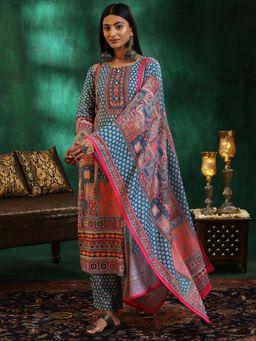 Libas - Multi Linen Printed Kurta Sets for Women