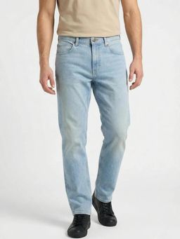 Lee - Men Blue Mick Comfort Fit Mid Rise Heavy Fade Jeans