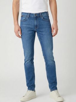Wrangler - Men Blue Vegas Skinny Fit Low Rise Jeans