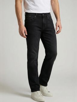 Wrangler - Men Black Millard Regular Fit Mid Rise Jeans