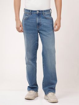 Wrangler - Men Blue Redding Relaxed Straight Fit Jeans