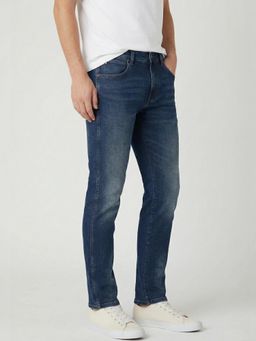 Wrangler - Men Blue Bostin Slim Fit Mid Rise Jeans