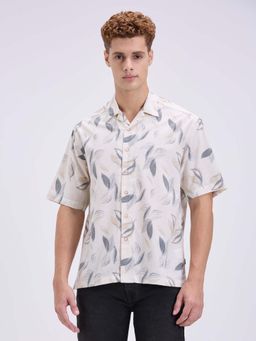 Pepe Jeans - Men White Resort Collar Short Sleeve Shirt