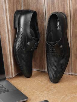 Mochi - Men'S Tan Lace Up Closure Formal Derbies Lace Up with Low Heel