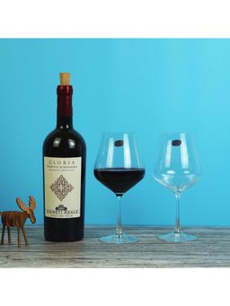 Bohemia Crystal - Tulipa Red Wine Glass Set, 600ml, Set of 6, Transparent