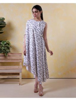 Label Rishmaan - Arya White Embroidered Dress