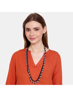 Adwitiya - Silver Plated Multi Layered Handcrafted Necklace Set