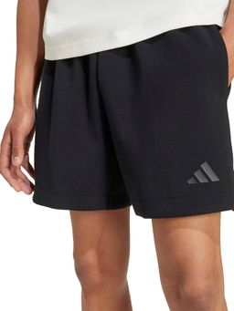 adidas - Black Solid Mid Waist Regular Short