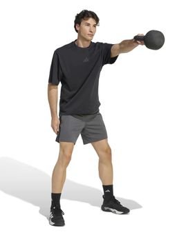 adidas - Grey Solid Mid Waist Regular Short