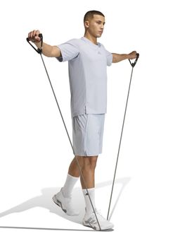 adidas - Grey Solid Mid Waist Regular Short