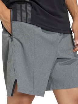 adidas - Grey Solid Mid Waist Regular Short