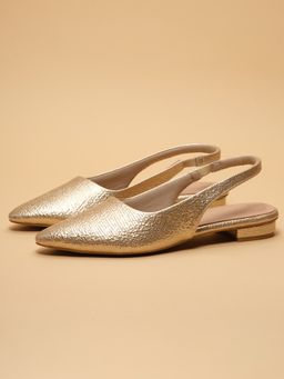 ERIDANI - Estelle Gold Party Closed Toe Sandals