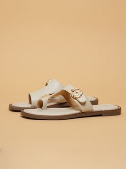 ERIDANI - Idella OffWhite Solid Flats
