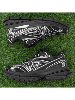 Red Tape - Women Colorblocked Black and Silver Lifestyle Sneakers