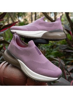 Red Tape - ETPU Women Textured Lilac Walking Shoes Slip-On