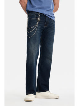 Snitch - Blue Denim Bootcut Casual Jeans for Men