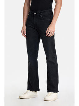 Snitch - Charcoal Grey Denim Bootcut Casual Jeans for Men