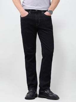U.S. Polo Assn. Denim Co. - Charcoal Grey Rinse Wash Solid Twill Straight Fit Men's Jeans