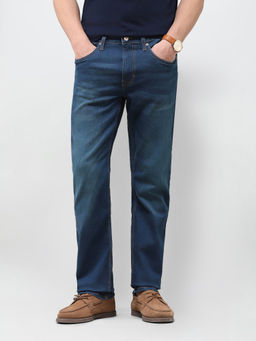 U.S. Polo Assn. Denim Co. - Dark Indigo Solid Twill Straight Fit Men's Jeans