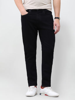 U.S. Polo Assn. Denim Co. - Black Rinse Wash Solid Twill Straight Fit Men's Jeans