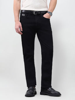 U.S. Polo Assn. Denim Co. - Black Rinse Wash Solid Twill Slim Straight Men's Jeans