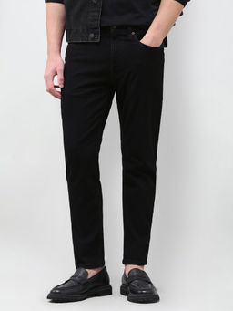 U.S. Polo Assn. Denim Co. - Black Rinse Wash Solid Twill Straight Fit Men's Jeans
