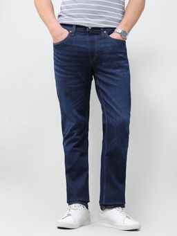 U.S. Polo Assn. Denim Co. - Dark Blue Solid Twill Straight Fit Men's Jeans