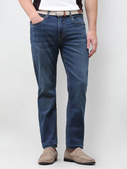 U.S. Polo Assn. Denim Co. - Dark Blue Tinted Wash Twill Slim Straight Men's Jeans