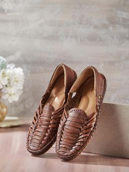 Fabindia - Brown Leather Loafers