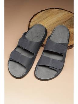Louis Philippe - Men Grey Solid Sandals