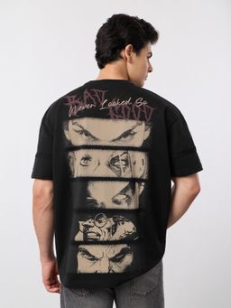 The Souled Store - DC Being Bad Men Oversized T-shirt - Black