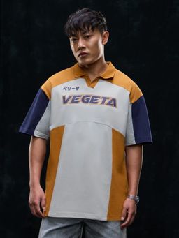 The Souled Store - Dragon Ball Z Vegeta Men Oversized Polos - White
