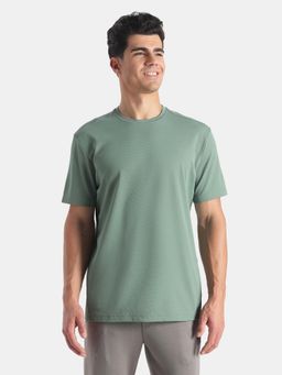 Jockey - AM74 Men Microfiber Round Neck T-shirt with Stay Fresh Treatment-Green