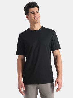 Jockey - AM74 Men Microfiber Round Neck T-shirt with Stay Fresh Treatment-Black