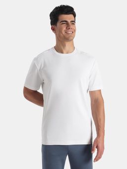 Jockey - AM74 Men Microfiber Round Neck T-shirt with Stay Fresh Treatment-White