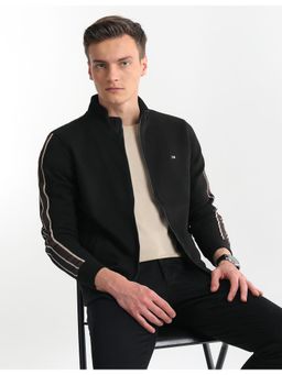 Arrow - Mens Black High Neck Regular Fit Jacket