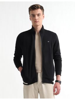 Arrow - Mens Black Solid Regular Fit Jacket