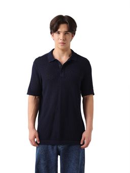 The Bear House - Mens Polo T-shirt - Navy Blue
