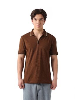 The Bear House - Mens Polo T-shirt - Brown