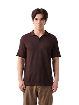 The Bear House - Mens Polo T-shirt - Brown