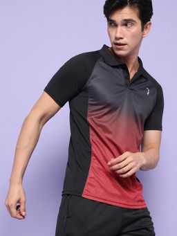 Campus Sutra - Men Graphic Design Stylish Casual & Sports Polo T-Shirt - Multi-color