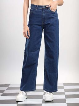 KOTTY - Women Solid Nautilus Blue Casual Jeans