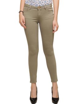 KOTTY - Women Breathable Tantanmen Beige Skinny Jeans