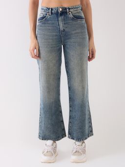 Spykar - Blue High Rise Boot Cut Casual Jeans