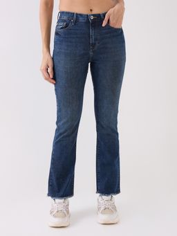 Spykar - Blue High Rise Boot Cut Casual Jeans