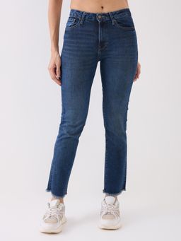 Spykar - Blue Mid Rise Slim Fit Casual Jeans