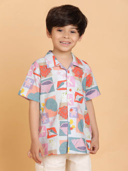 Tales & Stories - Boys Printed Cotton Shirt